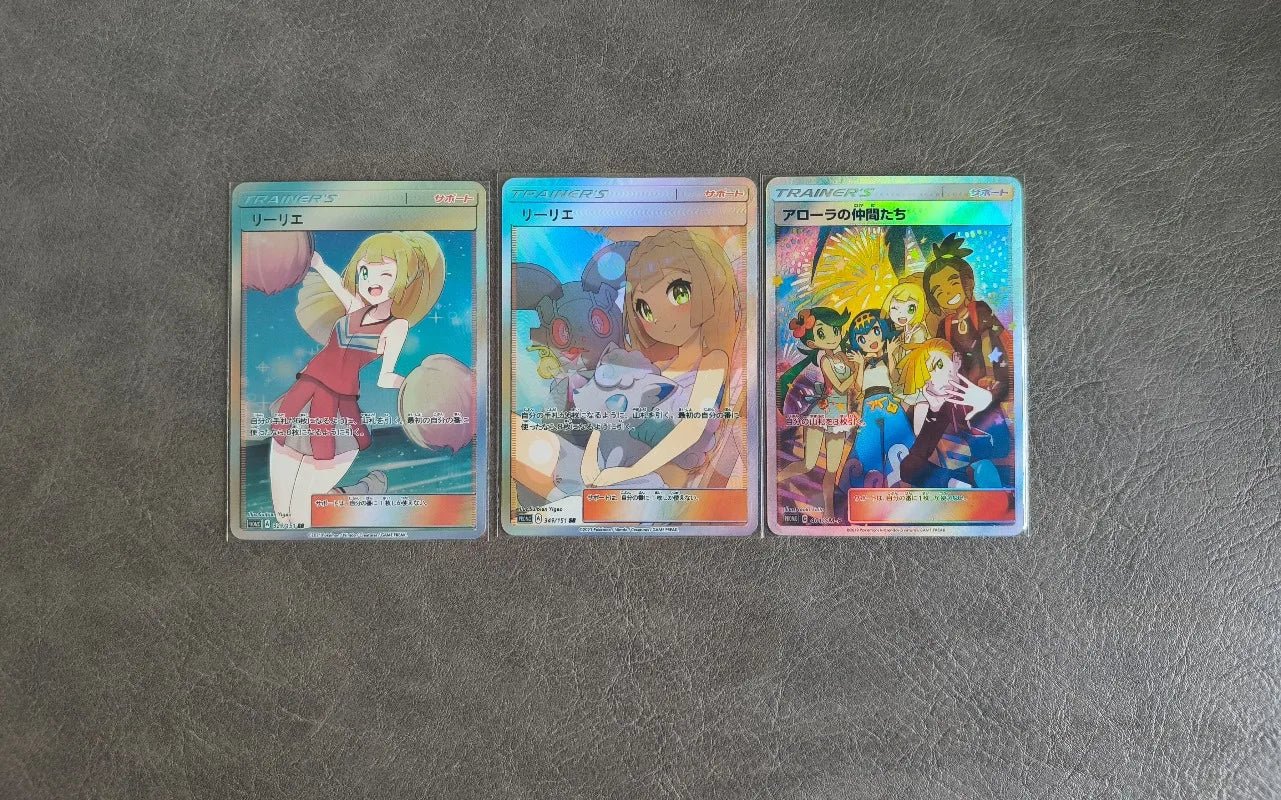 1pcs/set Diy Pokemon Ptcg Lillie Self Control Collect Signature Trading Flash Card Anime Cartoon Gift - Pokeem0n