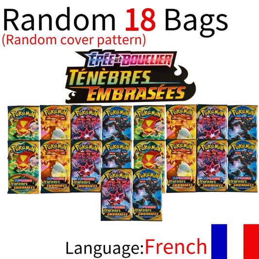360 Pcs French Pokemon Card 151 AVENTURES ENSEMBLE Obsidian Flames Pokémon Booster Battle Transaction Cards Collection Cards toy - Pokeem0n