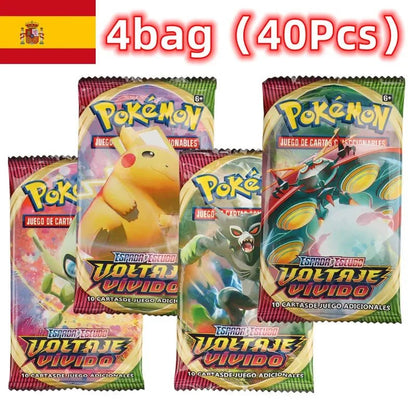 40/360Pcs Spanish Version Pokémon Card TCG: Sword shield Vivid Voltage Booster Box Pokemon Cards 36 Pack Box Gifts - Pokeem0n