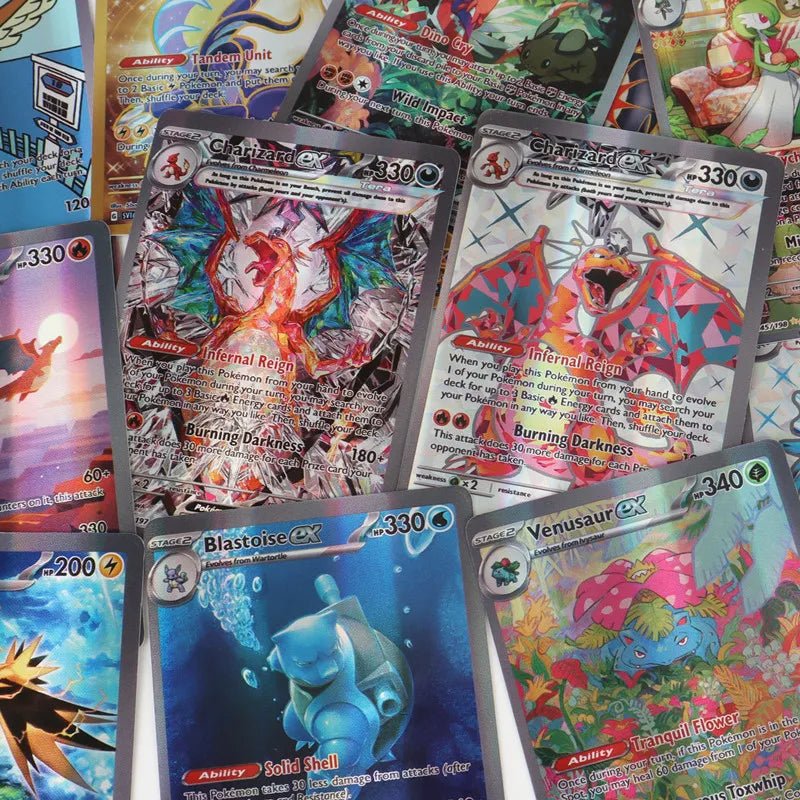 60/100Pcs Pokemon Cards New EX Obsidian Flames Titanium crystal Charizard Pokemon Cards English Version - Pokeem0n