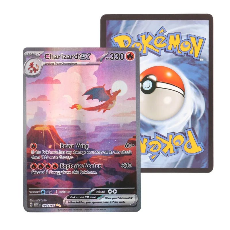 60/100Pcs Pokemon Cards New EX Obsidian Flames Titanium crystal Charizard Pokemon Cards English Version - Pokeem0n