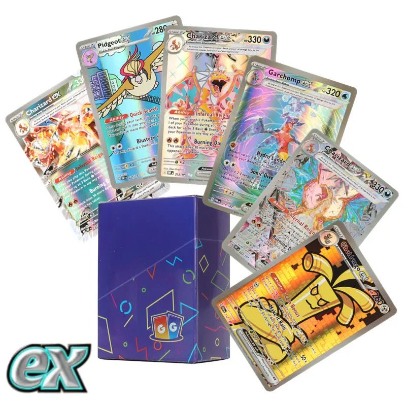 60/100Pcs Pokemon Cards New EX Obsidian Flames Titanium crystal Charizard Pokemon Cards English Version - Pokeem0n
