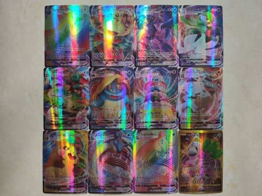 Holographic premium Pokémon card collection set
