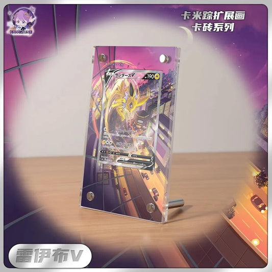 New Pokemon Display Stand Mew Magikarp Akari Cynthia Miriam EX Acrylic Card Brick Photo Frame PTCG Gift Toy Not Include Cards - Pokeem0n