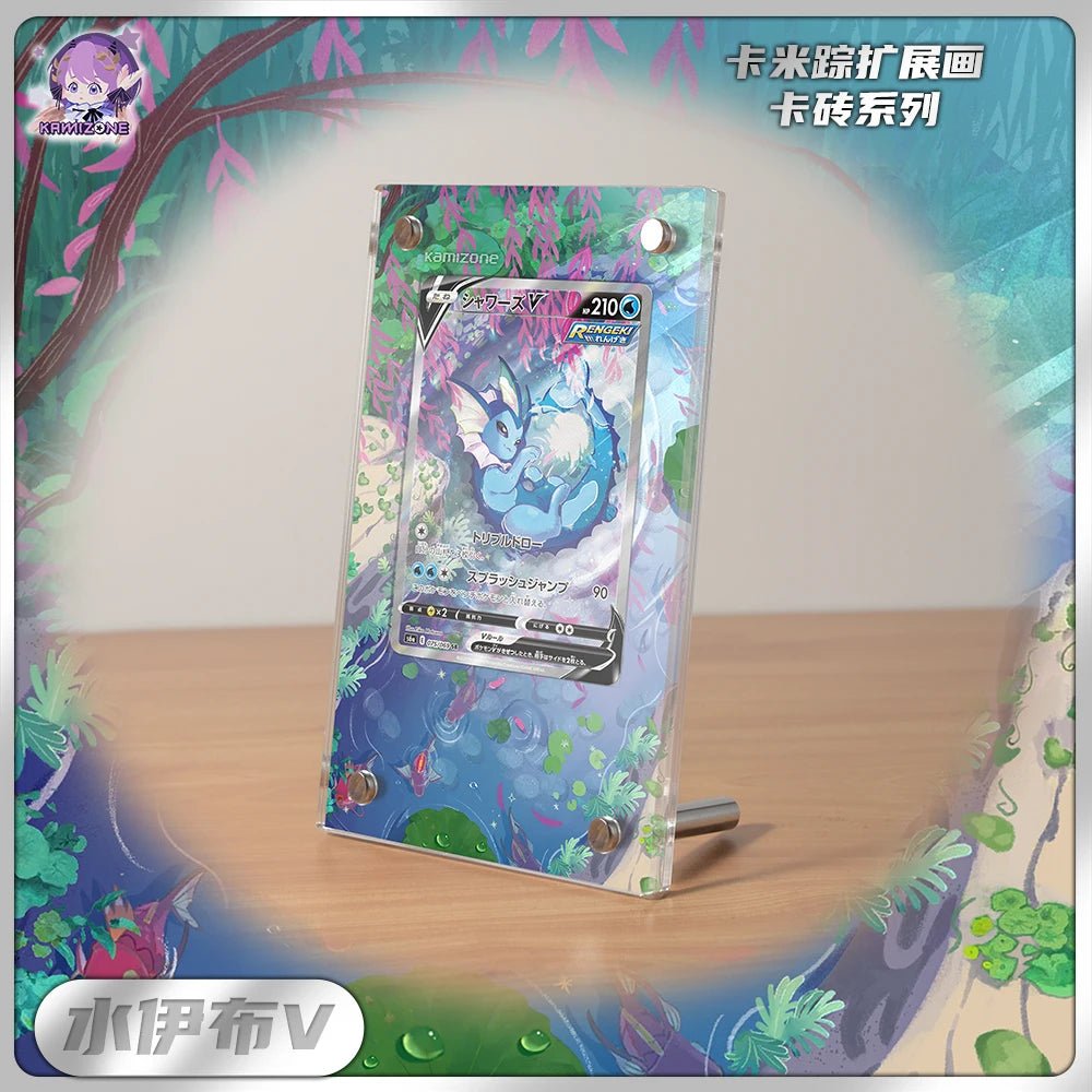 New Pokemon Display Stand Mew Magikarp Akari Cynthia Miriam EX Acrylic Card Brick Photo Frame PTCG Gift Toy Not Include Cards - Pokeem0n