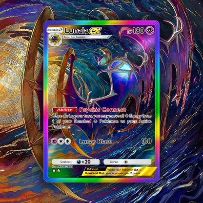 Pocket Solgaleo EX Lunala EX Self - Made Card Etched DIY Textures Singles Pockemontcg Anime Collection Game Cards - Pokeem0n