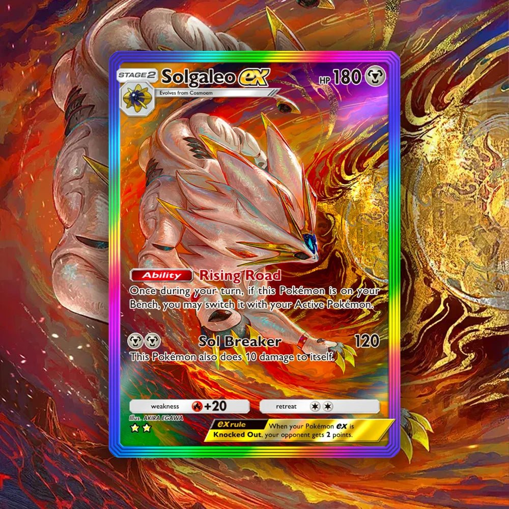 Pocket Solgaleo EX Lunala EX Self - Made Card Etched DIY Textures Singles Pockemontcg Anime Collection Game Cards - Pokeem0n