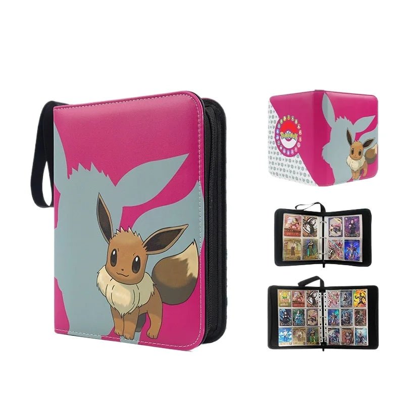 Pokemon Card Anime Photo Album Collect Album Loose Leaf Pu Zipper Game King Fans Pikachu Card Pack Toys Figure Card Storage Bag - Pokeem0n