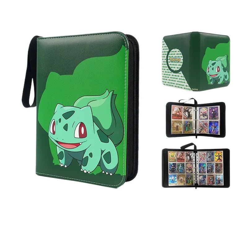 Pokemon Card Anime Photo Album Collect Album Loose Leaf Pu Zipper Game King Fans Pikachu Card Pack Toys Figure Card Storage Bag - Pokeem0n