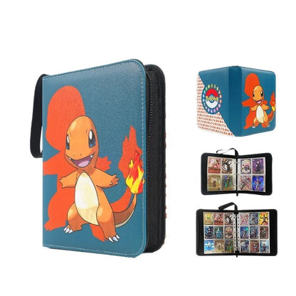 Pokemon Card Anime Photo Album Collect Album Loose Leaf Pu Zipper Game King Fans Pikachu Card Pack Toys Figure Card Storage Bag - Pokeem0n