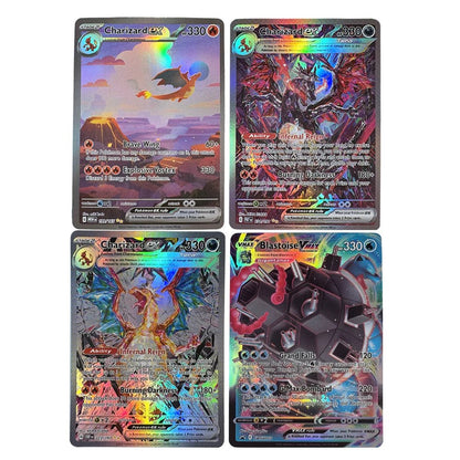 Pokemon Cards Holographic Charizard Ex GX Blastoise VMAX Deoxys VMAX Darkrai VSTAR Hobbies Rare Collection Battle Cards Toys - Pokeem0n