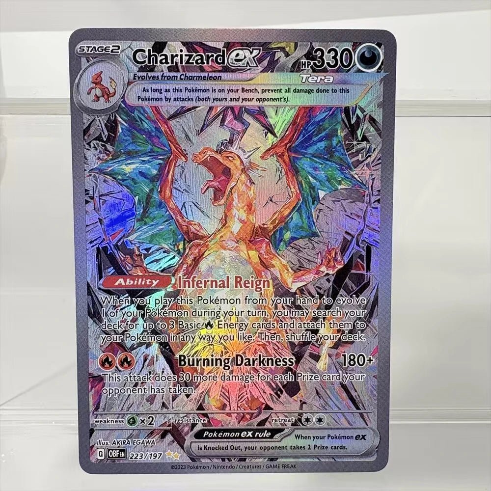 Pokemon Cards Holographic Charizard Ex GX Blastoise VMAX Deoxys VMAX Darkrai VSTAR Hobbies Rare Collection Battle Cards Toys - Pokeem0n