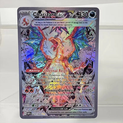 Pokemon Cards Holographic Charizard Ex GX Blastoise VMAX Deoxys VMAX Darkrai VSTAR Hobbies Rare Collection Battle Cards Toys - Pokeem0n
