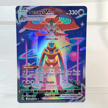 Pokemon Cards Holographic Charizard Ex GX Blastoise VMAX Deoxys VMAX Darkrai VSTAR Hobbies Rare Collection Battle Cards Toys - Pokeem0n