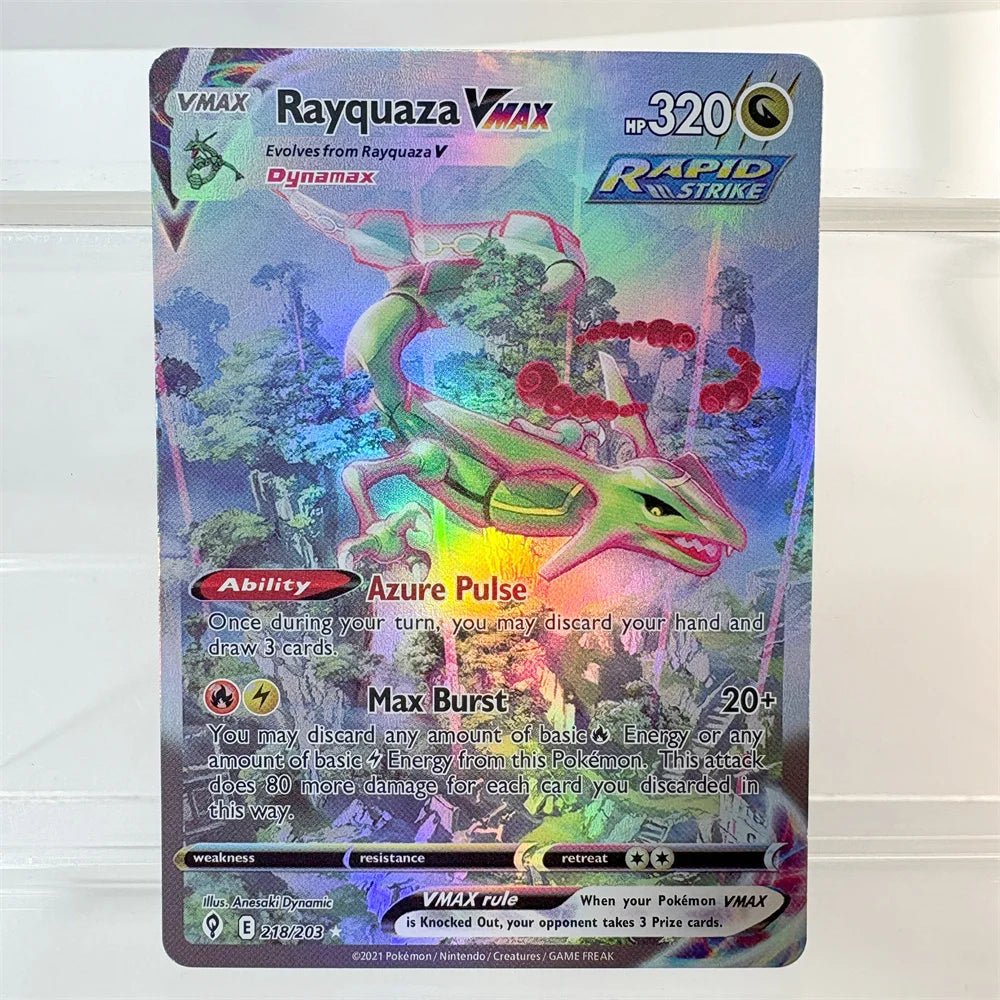 Pokemon Cards Holographic Charizard Ex GX Blastoise VMAX Deoxys VMAX Darkrai VSTAR Hobbies Rare Collection Battle Cards Toys - Pokeem0n