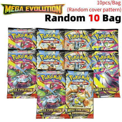 Pokemon Cards Trading PTCG Cartoon US Version MEGA Cards Booster Pack Phantasmal Flames English Charizard ETB Collection Gifts - Pokeem0n