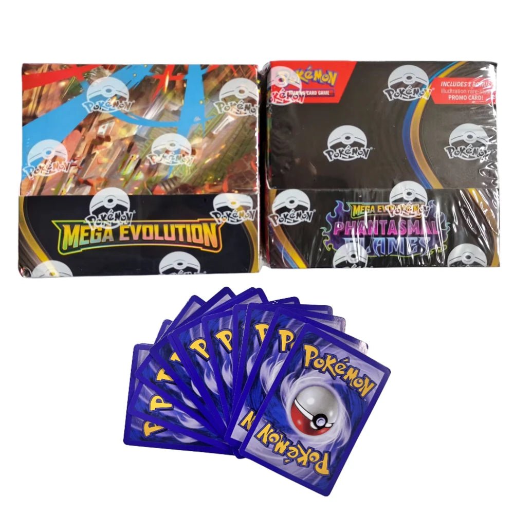 Pokemon Cards Trading PTCG Cartoon US Version MEGA Cards Booster Pack Phantasmal Flames English Charizard ETB Collection Gifts - Pokeem0n