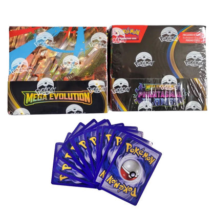 Pokemon Cards Trading PTCG Cartoon US Version MEGA Cards Booster Pack Phantasmal Flames English Charizard ETB Collection Gifts - Pokeem0n