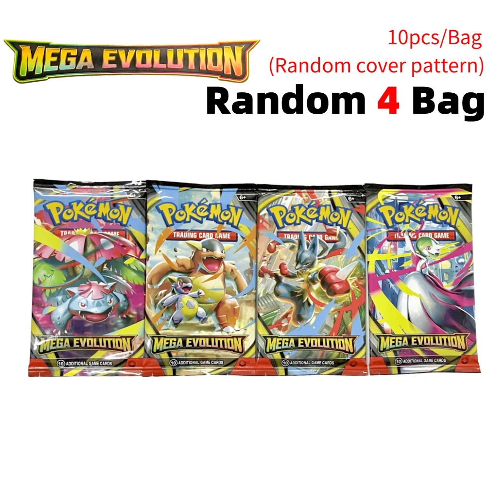 Pokemon Cards Trading PTCG Cartoon US Version MEGA Cards Booster Pack Phantasmal Flames English Charizard ETB Collection Gifts - Pokeem0n