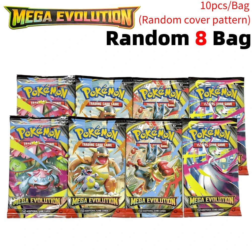 Pokemon Cards Trading PTCG Cartoon US Version MEGA Cards Booster Pack Phantasmal Flames English Charizard ETB Collection Gifts - Pokeem0n
