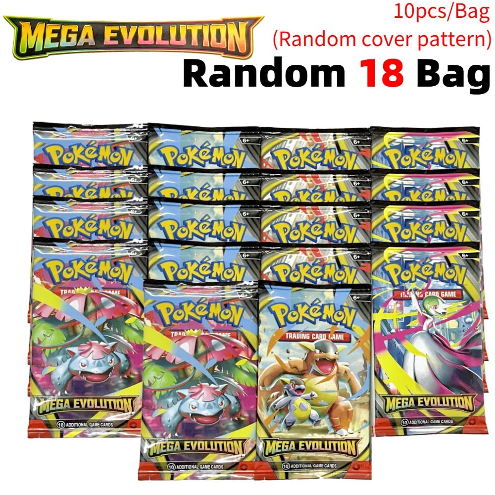 Pokemon Cards Trading PTCG Cartoon US Version MEGA Cards Booster Pack Phantasmal Flames English Charizard ETB Collection Gifts - Pokeem0n