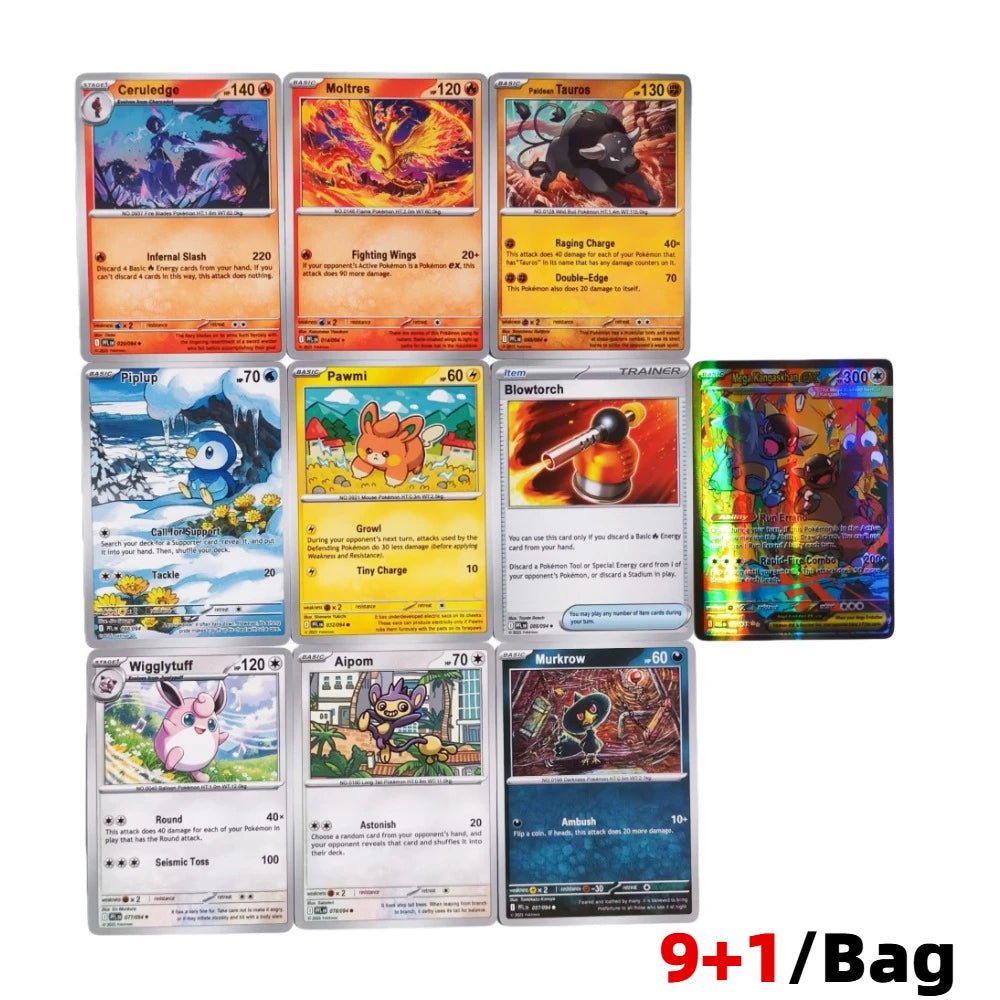 Pokemon Cards Trading PTCG Cartoon US Version MEGA Cards Booster Pack Phantasmal Flames English Charizard ETB Collection Gifts - Pokeem0n