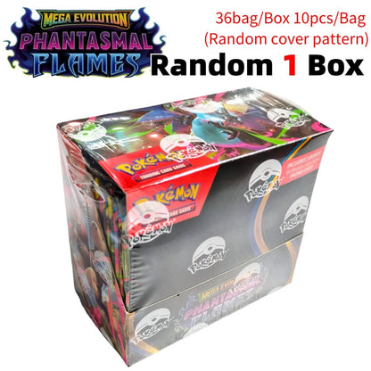 Pokemon Cards Trading PTCG Cartoon US Version MEGA Cards Booster Pack Phantasmal Flames English Charizard ETB Collection Gifts - Pokeem0n