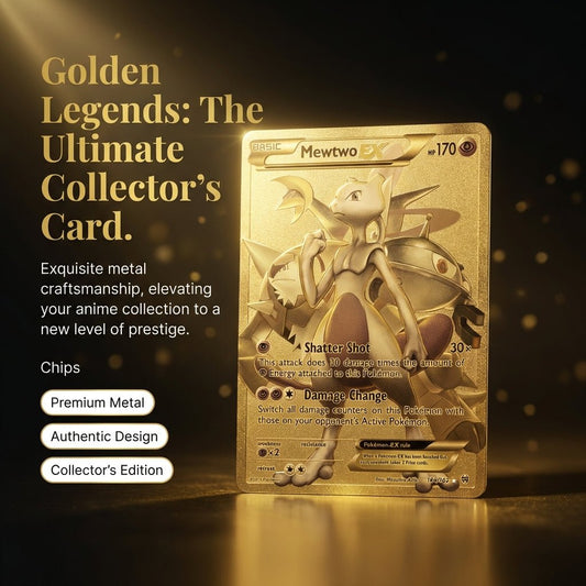 Pokemon Metal Card 10000 Points Arceus Charizard Super Card Golden Spanish Mewtwo Vmax GX EX Anime Collection Cards Gift - Pokeem0n