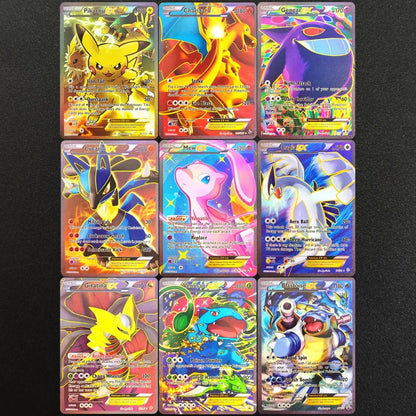 Pokemon TCG English Collection Cards Charizard Pikachu Gengar Mew Venusaur Lugia EX Self Made Classic Game Anime Cards Gift Toys - Pokeem0n