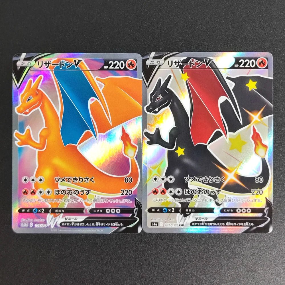 Proxy Pokemon Card Charizard ex SAR 2set 134/108 SV3 349/190 SV4a Ruler of the Black Flame JAPANESE PTCG Collection Game Card - Pokeem0n