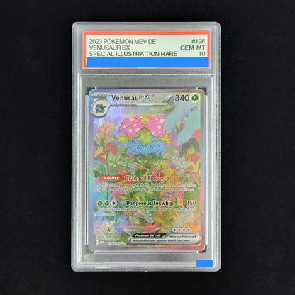 PTCG POKEMON MEW EN 151 199 200 198 CHARIZARD VENUSAUR BLASTOISE EX Authentication Grade GEM MT 10 Card Gift Collection Cards - Pokeem0n